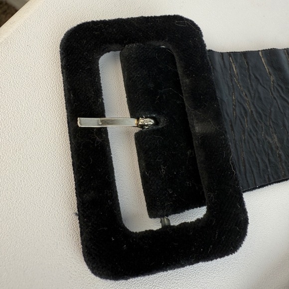 Vintage The Limited Rhinestone Belt Velvet Womens Size Large Hollywood Glam - Picture 11 of 14